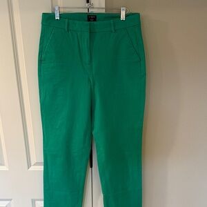 J. Crew Emerald Green Kallie Pants in TALL!